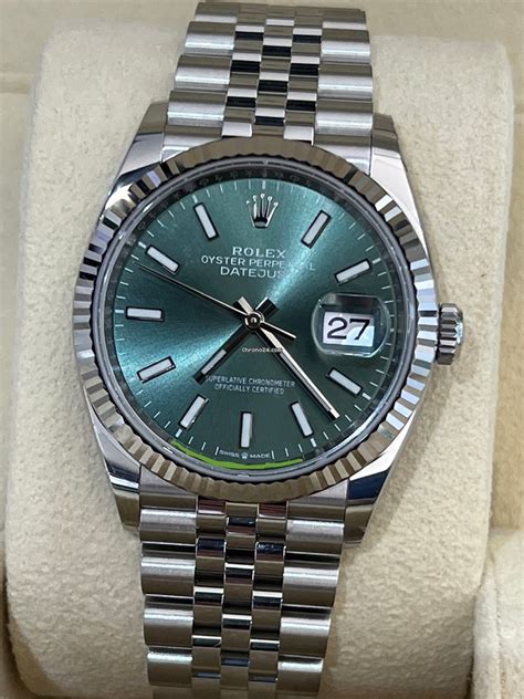 rolex datejust verde menta|Rolex Datejust for sale.